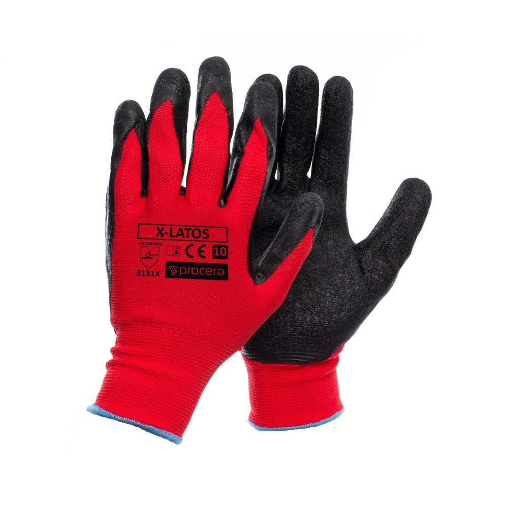PROCERA X-LATOS Red pracovní rukavice